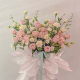 Pink opening flower stand